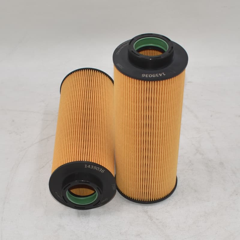 Scania Oil Filter 1439036 with anti-drain back valve visible